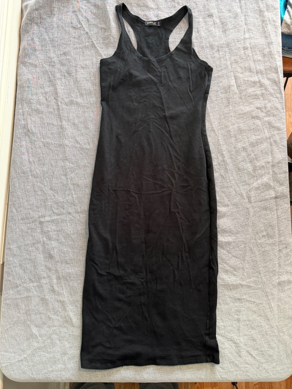 Popular Basics Black Racerback Bodycon Dress